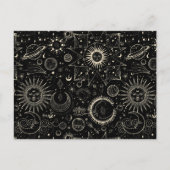 Magische tarot astrologie boho hemels briefkaart (Voorkant)