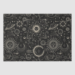 Magische tarot astrologie boho hemels tissuepapier