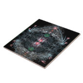 Magische temple Visionary Art-keramische Tegel Tegeltje (Zijkant)