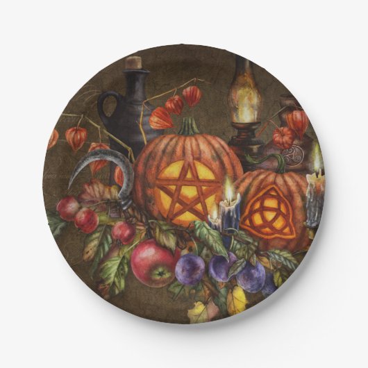 Magische Thanksgiving Papieren Bordje (Voorkant)