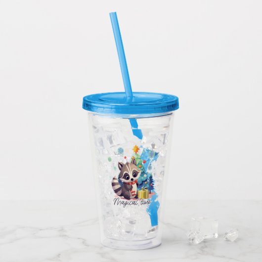 Magische tijd acryl drinkbeker (Voorkant ijs)