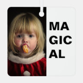 Magische tijd metalen ornament (Achterkant)