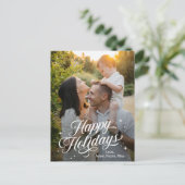 Magische tijd Prettige feestdagen bewerkbare kleur (Staand voorkant)