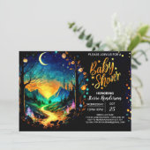 Magische Timber Grove Baby shower Kaart (Staand voorkant)