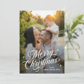 Magische-time prettige kerstkaart (Staand voorkant)