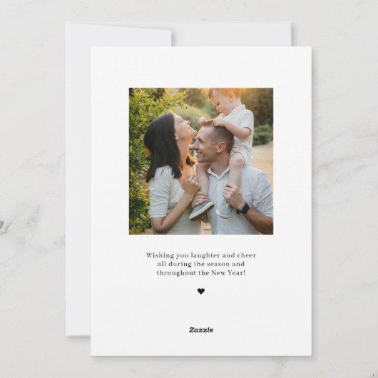 Magische-time prettige kerstkaart (Achterkant)