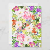 Magische Time Unicorn Birthday Uitnodiging (Achterkant)