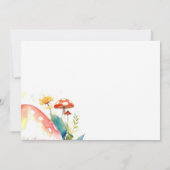 Magische Toadstool Trail Baby shower Kaart (Achterkant)