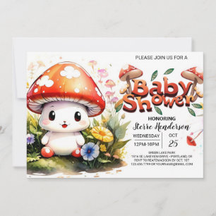 Magische Toadstool Trail Baby shower Kaart