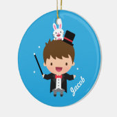 Magische toneelpuin voor kinderen keramisch ornament (Links)