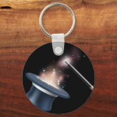 Magische tophat en toverstaf sleutelhanger (Voorkant)
