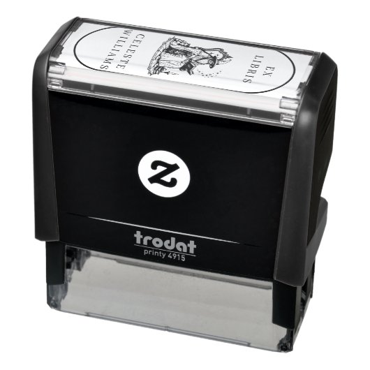 Magische tovenaar Ex Libris Bibliotheek Boekplaat Zelfinktende Stempel (Product)