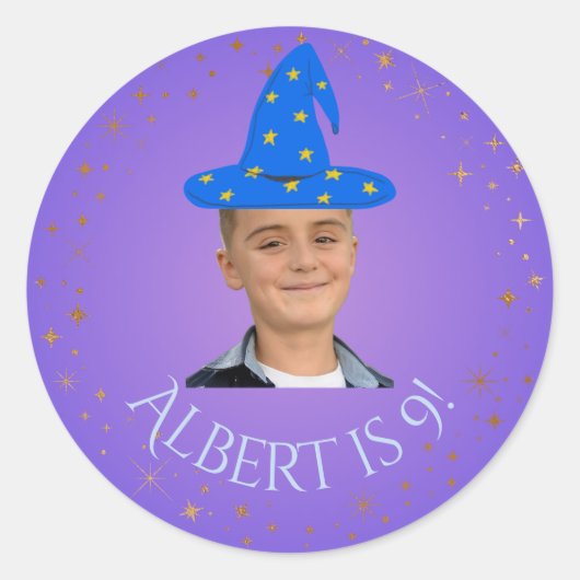 Magische Tovenaar Foto Behandeling Sticker (Voorkant)