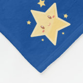 Magische tovenaar, tovenaar & sterren kwekerij fleece deken (Hoek)