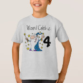 Magische Tovenaar Verjaardag T-shirt (Voorkant)