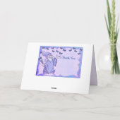 Magische Tovenaar & Vlinders Dank u personaliseren Kaart (Achterkant)