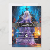 Magische tovenares Halloween heks verjaardagsfeest Kaart (Voorkant)