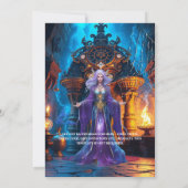 Magische tovenares Halloween heks verjaardagsfeest Kaart (Achterkant)