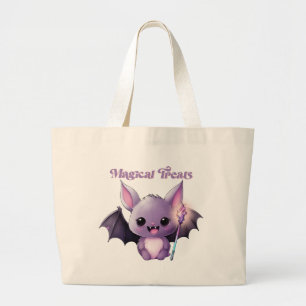 Magische traktaties met leuke vleermuizen grote tote bag