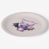 Magische traktaties met leuke vleermuizen papieren bordje (Gekanteld)