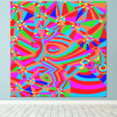 Magische trance 2 canvas afdruk (Insitu (Houten vloer))