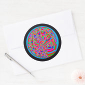 Magische Trance Ronde Sticker (Envelop)