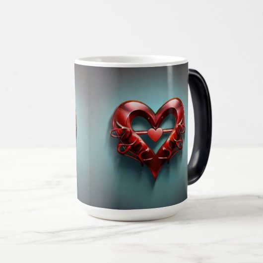 Magische Transformaties Liefde Symbool Morphing Mo Magische Mok (Voorkant rechts)