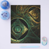 Magische Trillingen Abstract Art Flyer (Enkel)