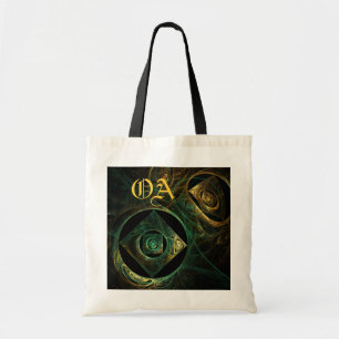 Magische trillingen Abstract Art Monogram Bag Tote Bag