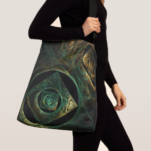 Magische trillingen Abstract Kunstkruis Crossbody Tas