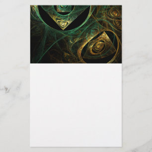 Magische trillingen Abstract kunstwerk Briefpapier