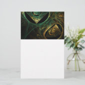 Magische trillingen Abstract kunstwerk Briefpapier (Staand voorkant)