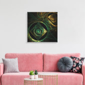 Magische trillingen Abstract Quad Canvas afdrukken (Insitu (Woonkamer))