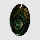 Magische trillingen Abstracte Art Acrylcirkel Ornament (voorkant)