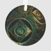 Magische trillingen Abstracte Art Acrylcirkel Ornament (achterkant)