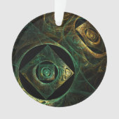 Magische trillingen Abstracte Art Acrylcirkel Ornament (voorkant)