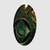 Magische trillingen Abstracte Art Acrylovaal Ornament (voorkant)