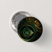 Magische trillingen Abstracte Art Button (rond) (Voorkant /achterkant)