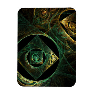 Magische trillingen Abstracte art Premium Magnet Magneet