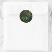 Magische trillingen Abstracte art Round Sticker (Tas)