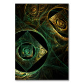 Magische trillingen Abstracte Art Table Card Kaart (Achterkant)