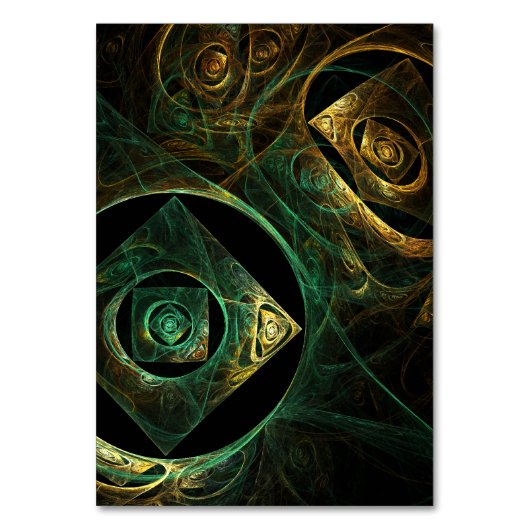 Magische trillingen Abstracte Art Table Card Kaart (Voorkant)