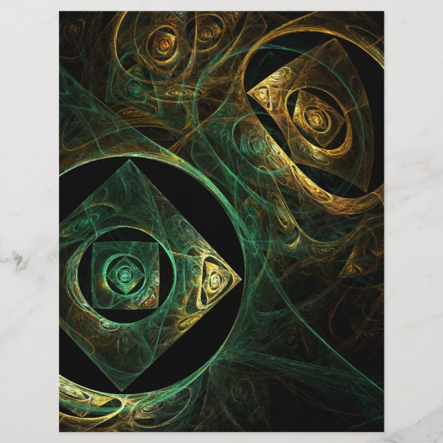 Magische trillingen Abstracte kunst Letterhead (Voorkant)