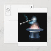 Magische truc pet en wand briefkaart (Voorkant / Achterkant)