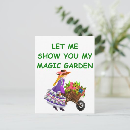 magische tuin briefkaart (Staand voorkant)