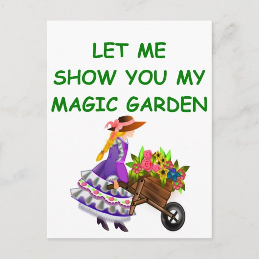 magische tuin briefkaart (Voorkant)