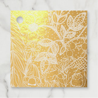 Magische Tuin Fantasievolle Inkt Patroon Bedankjes Labels