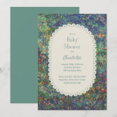 Magische tuin handgeschilderd Baby shower uitnodig Kaart (Voorkant / Achterkant)