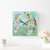 Magische Tuin Kinderklok Vierkante Klok (Huis)