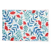 Magische tuin - rood en turquoise kussensloop (Achterkant)